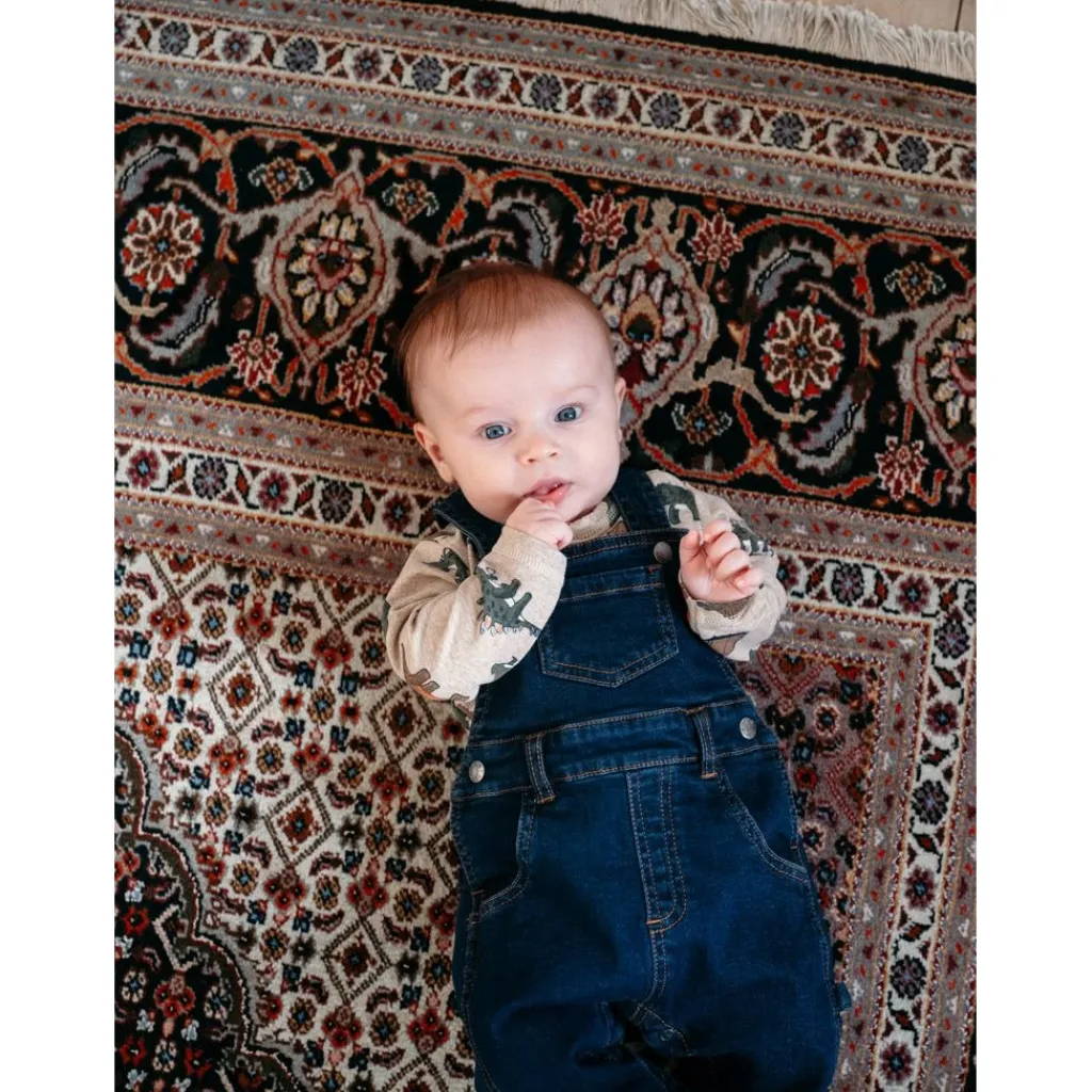 Sale GOTS Buster Baby Body Beige Melange Barn Bodys & Bodysuits