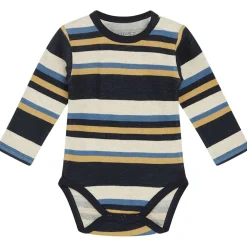 Hot GOTS Buster Baby Body Beige Melange Barn Bodys & Bodysuits