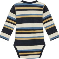 Hot GOTS Buster Baby Body Beige Melange Barn Bodys & Bodysuits
