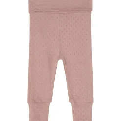 Clearance GOTS Elsy Pointelle Baby Byxor Pink Mauve Barn Byxor & Shorts