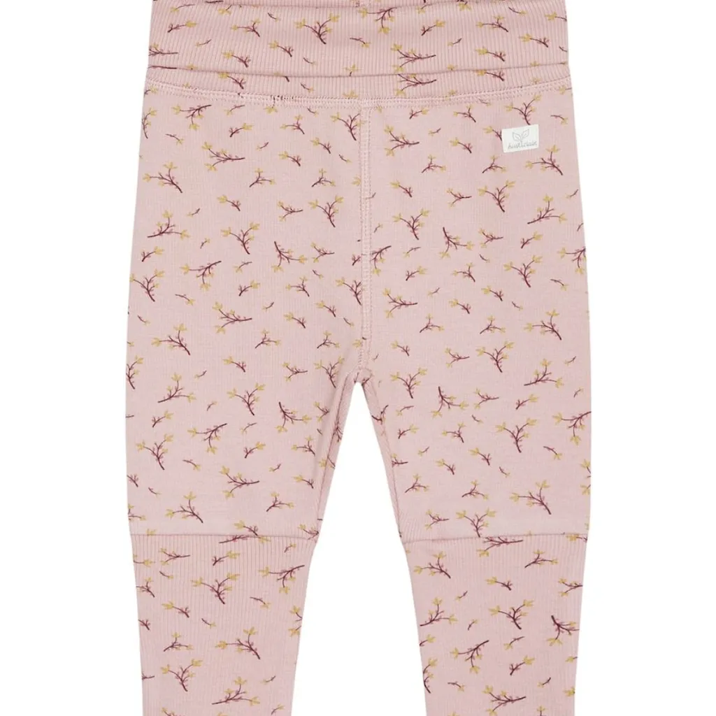 Clearance GOTS Guste Mönstrade Mjukisbyxor Dusty Rose Barn Byxor & Shorts