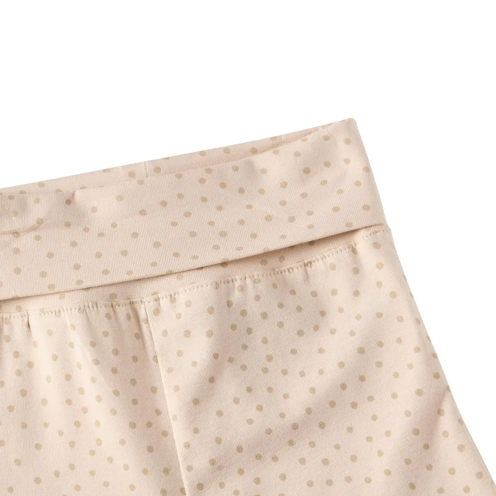 Clearance GOTS Hanna Babybyxa Beige Dots Barn Byxor & Shorts