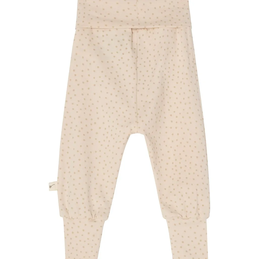 Clearance GOTS Hanna Babybyxa Beige Dots Barn Byxor & Shorts