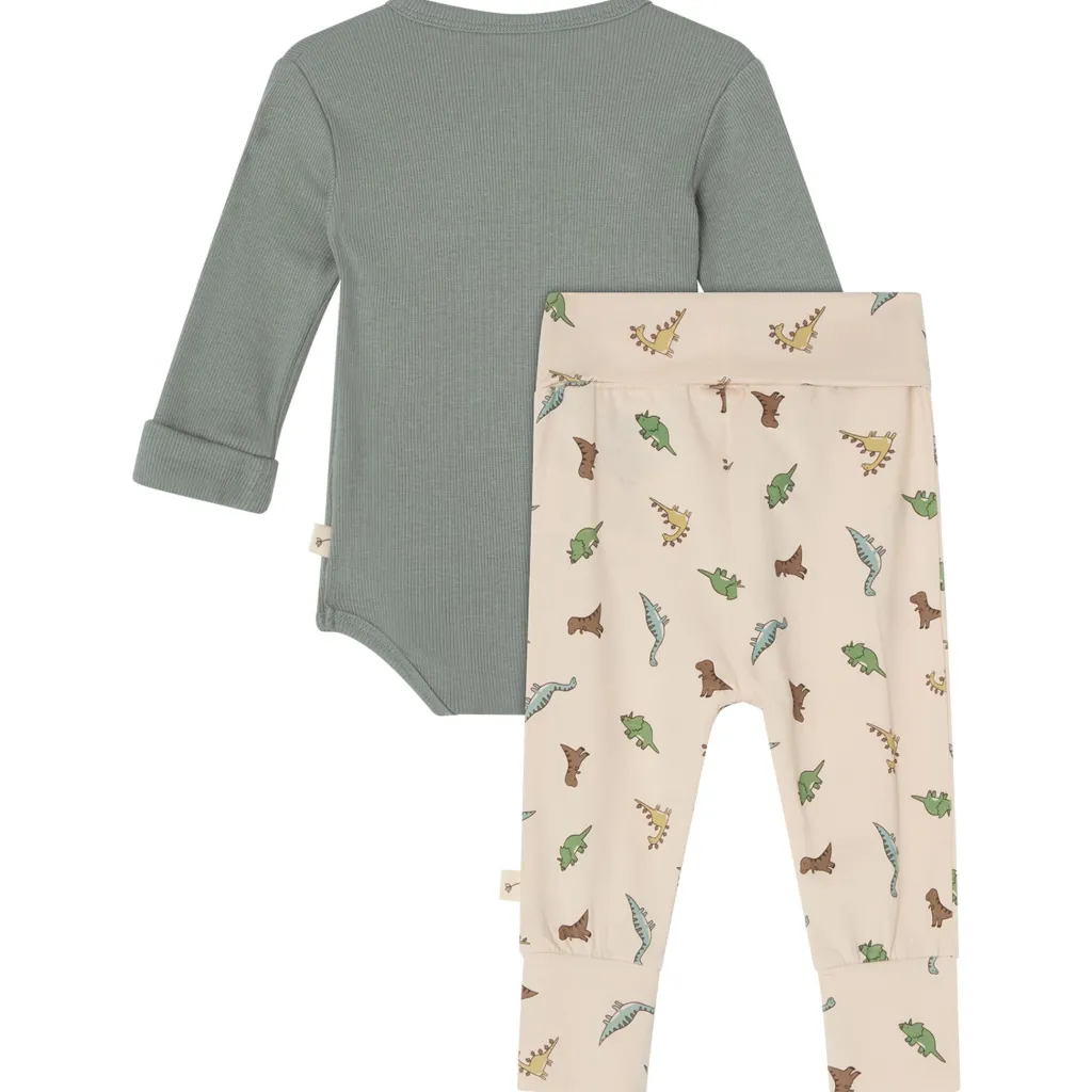New GOTS Johan Nyfödd Set Dinosaur Barn Outfits & Gåvoset