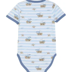 GOTS Kortärmad Baby Body Aop Skyway Barn Bodys & Bodysuits