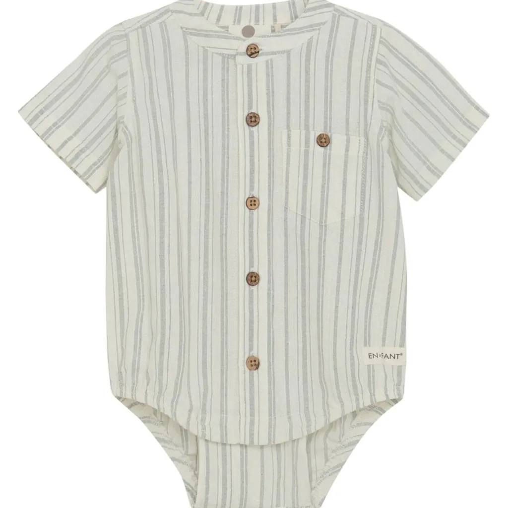 Best GOTS Kortärmad Skjorta Body Eggnog Barn Bodys & Bodysuits