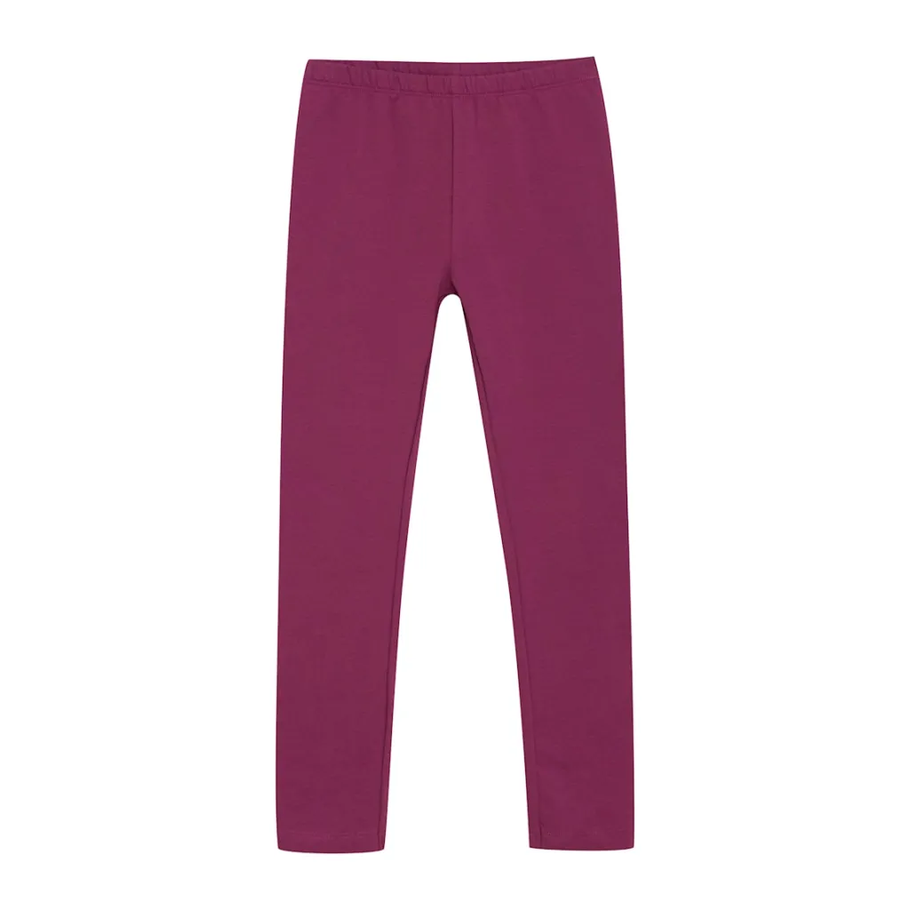 New GOTS Leggings Raspberry Coulis Barn Byxor & Shorts