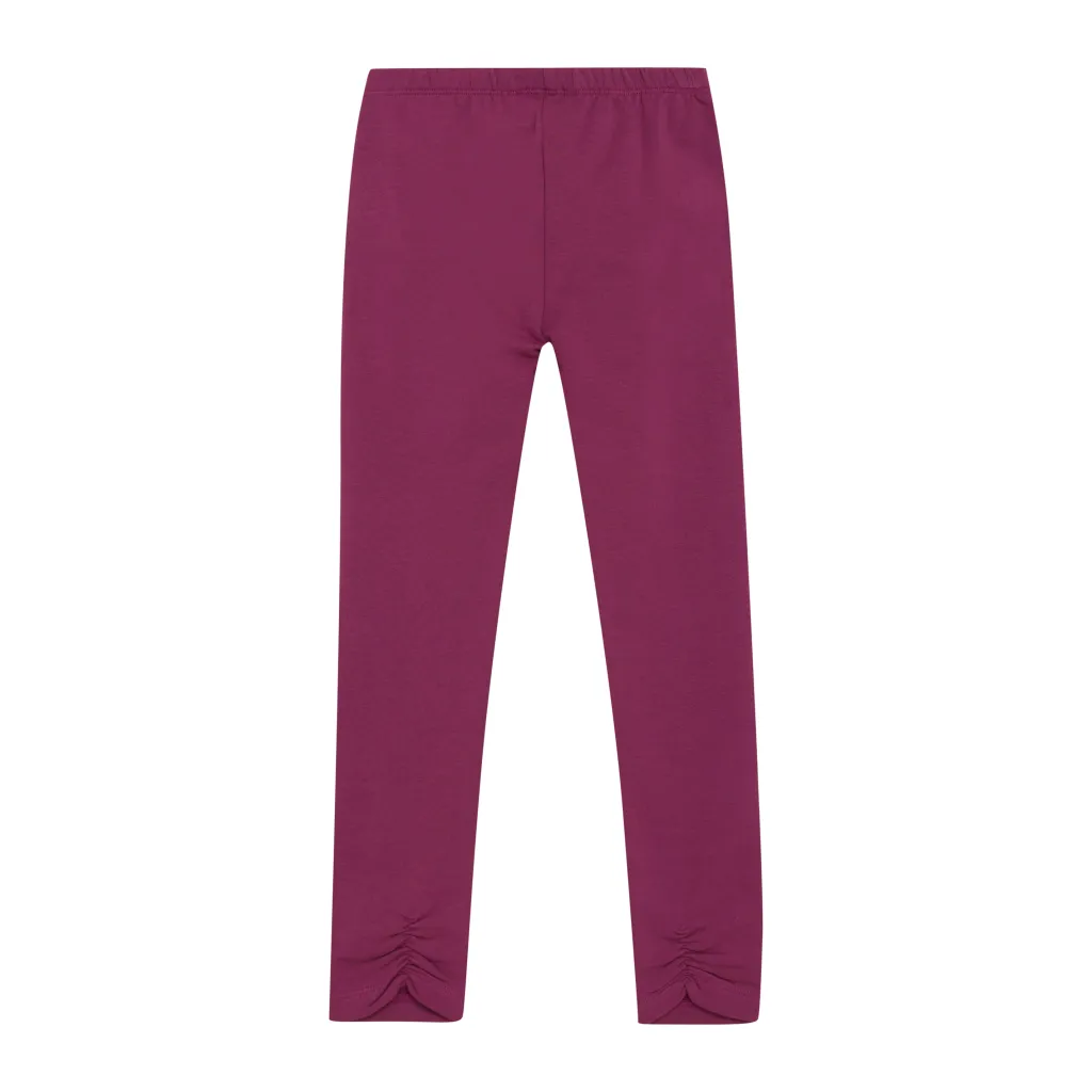 New GOTS Leggings Raspberry Coulis Barn Byxor & Shorts