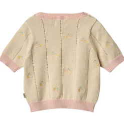 Outlet GOTS Malvina Stickad Topp Sandshell Barn Tröjor & Toppar