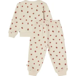 Online GOTS Martin Mönstrat Mjukisset Med Äpplen Gräddvit Barn Outfits & Gåvoset