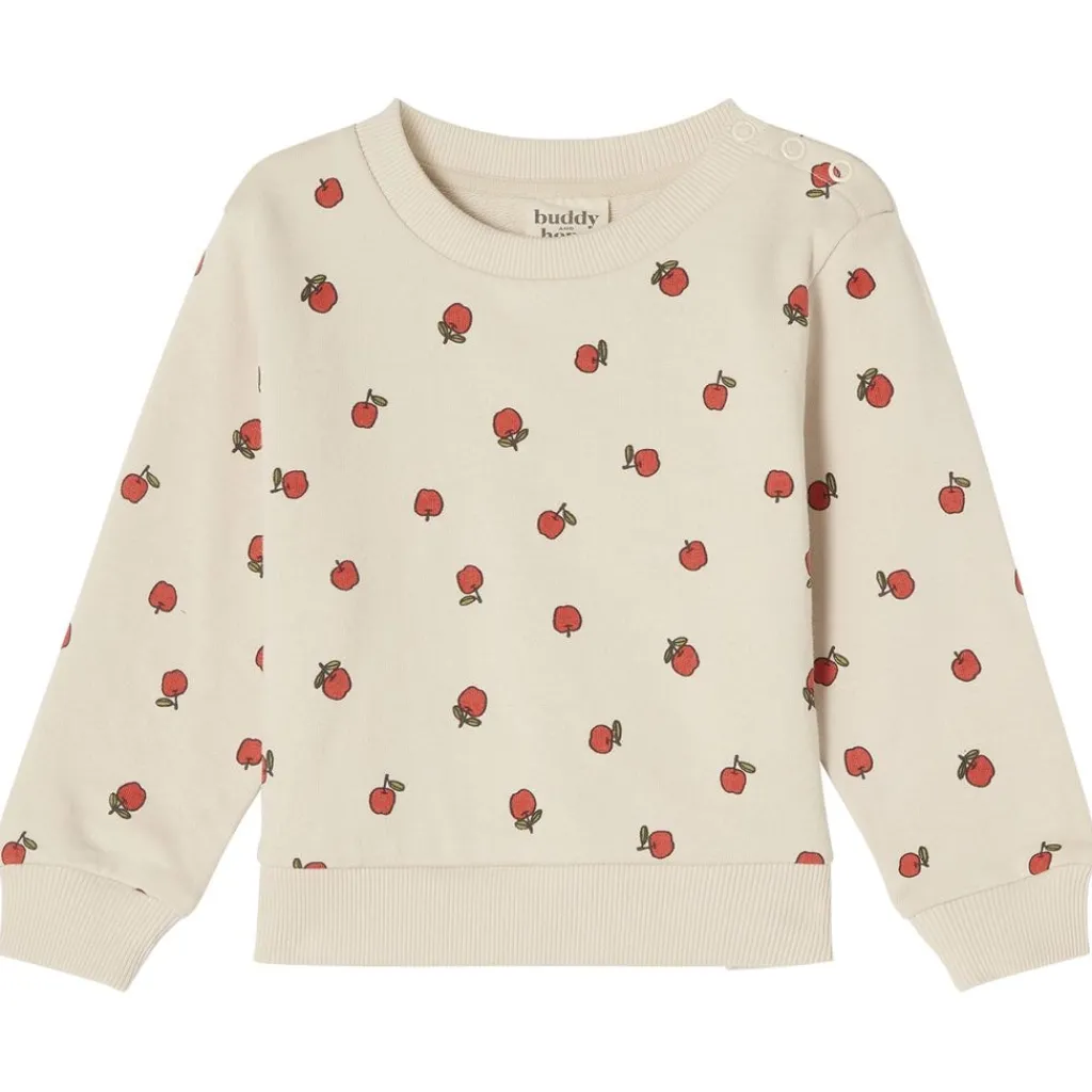 Online GOTS Martin Mönstrat Mjukisset Med Äpplen Gräddvit Barn Outfits & Gåvoset