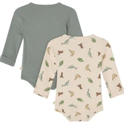 Hot GOTS Max Wrap Body 2-pack Sage Green / Dinosaur Barn Bodys & Bodysuits