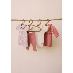 Discount GOTS Mönstrad Baby-klänning Eggnog Barn Klänningar & Kjolar