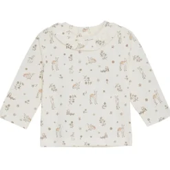 Discount GOTS Mönstrad Långärmad T-shirt Silver Peony Barn Tröjor & Toppar