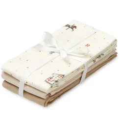Sale GOTS 3-pack Muslindukar Carousel Baby Sova