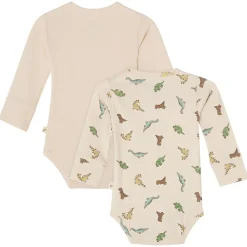 Discount GOTS Petter Body 2-pack Off White / Dinosaur Barn Bodys & Bodysuits