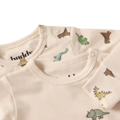 Discount GOTS Petter Body 2-pack Off White / Dinosaur Barn Bodys & Bodysuits
