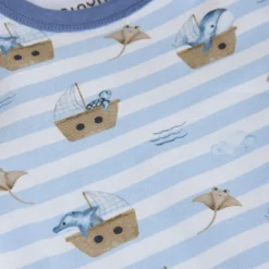 Clearance GOTS Playsuit Aop Skyway Barn Bodys & Bodysuits