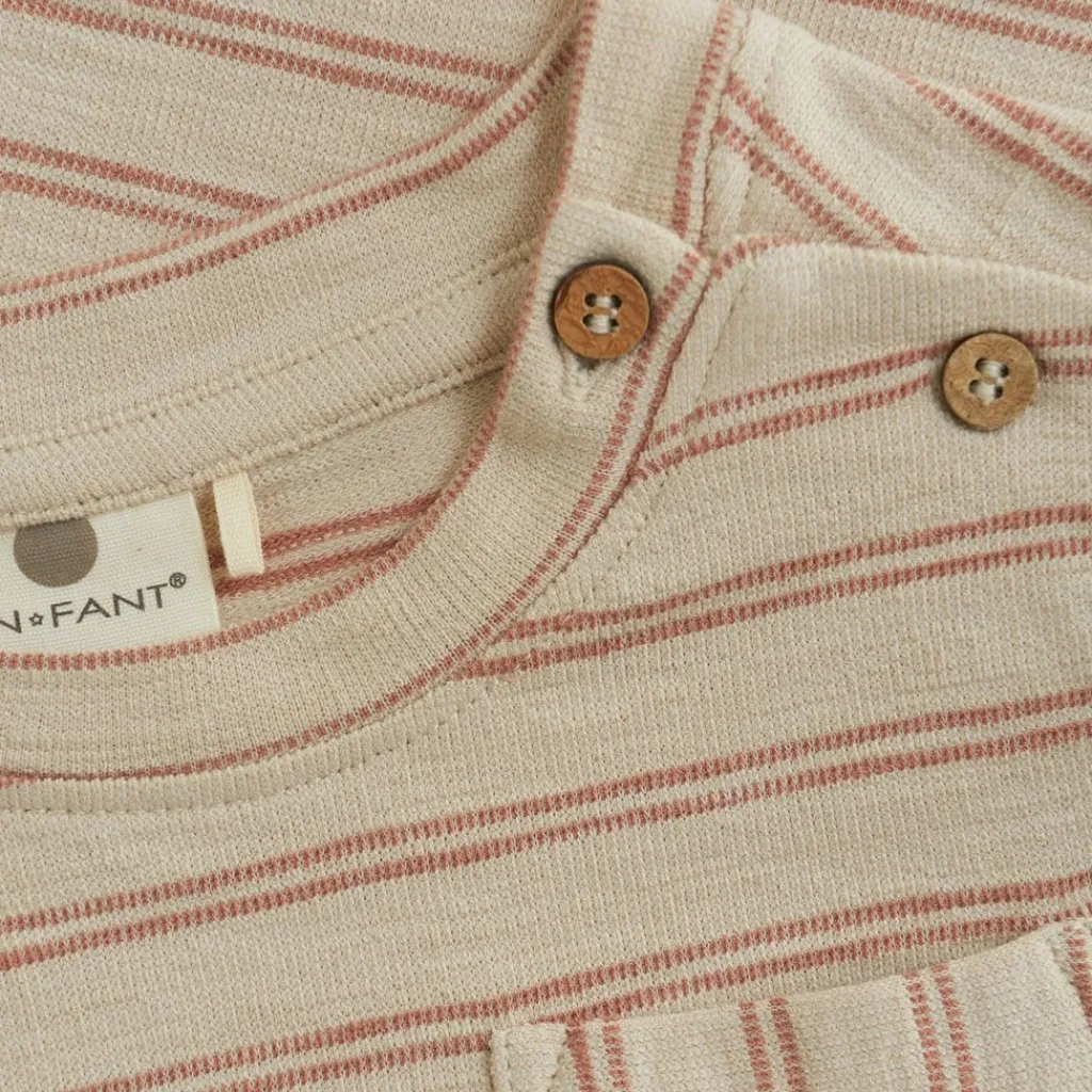 New GOTS Randig T-shirt French Oak Barn Tröjor & Toppar