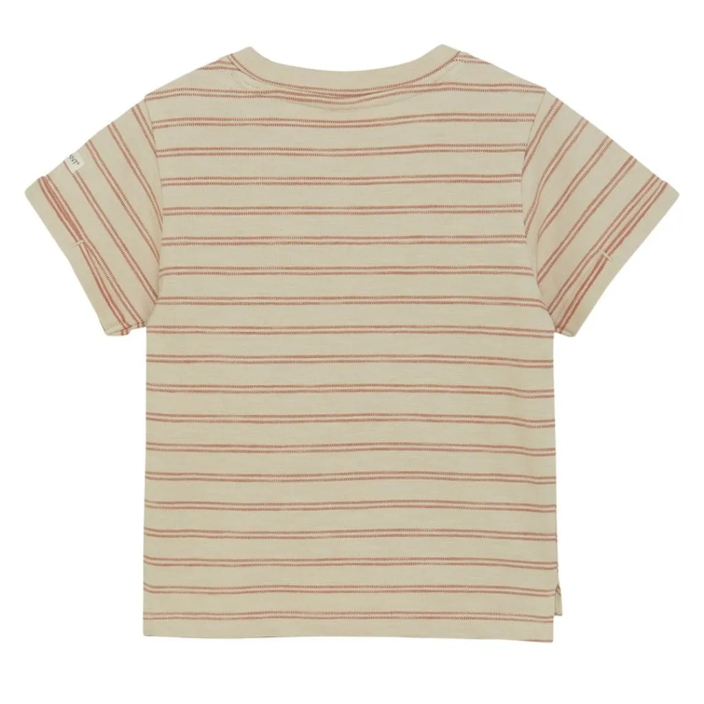 New GOTS Randig T-shirt French Oak Barn Tröjor & Toppar