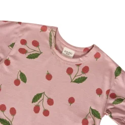 Hot GOTS Santorini Mönstrad T-shirt Med Hallon Woody Rose Barn Tröjor & Toppar