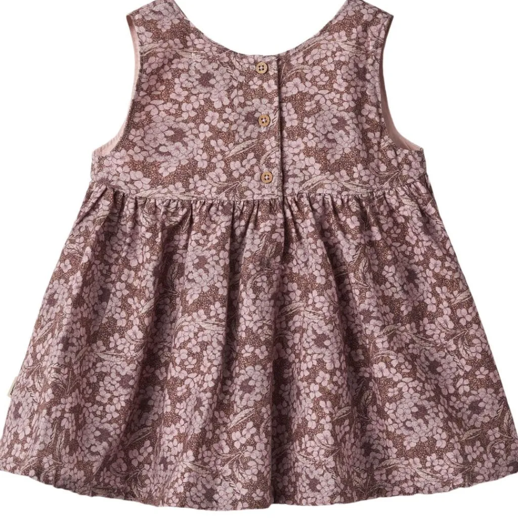 Online GOTS Sienna Mönstrad Baby-klänning Hydrangeas Barn Klänningar & Kjolar