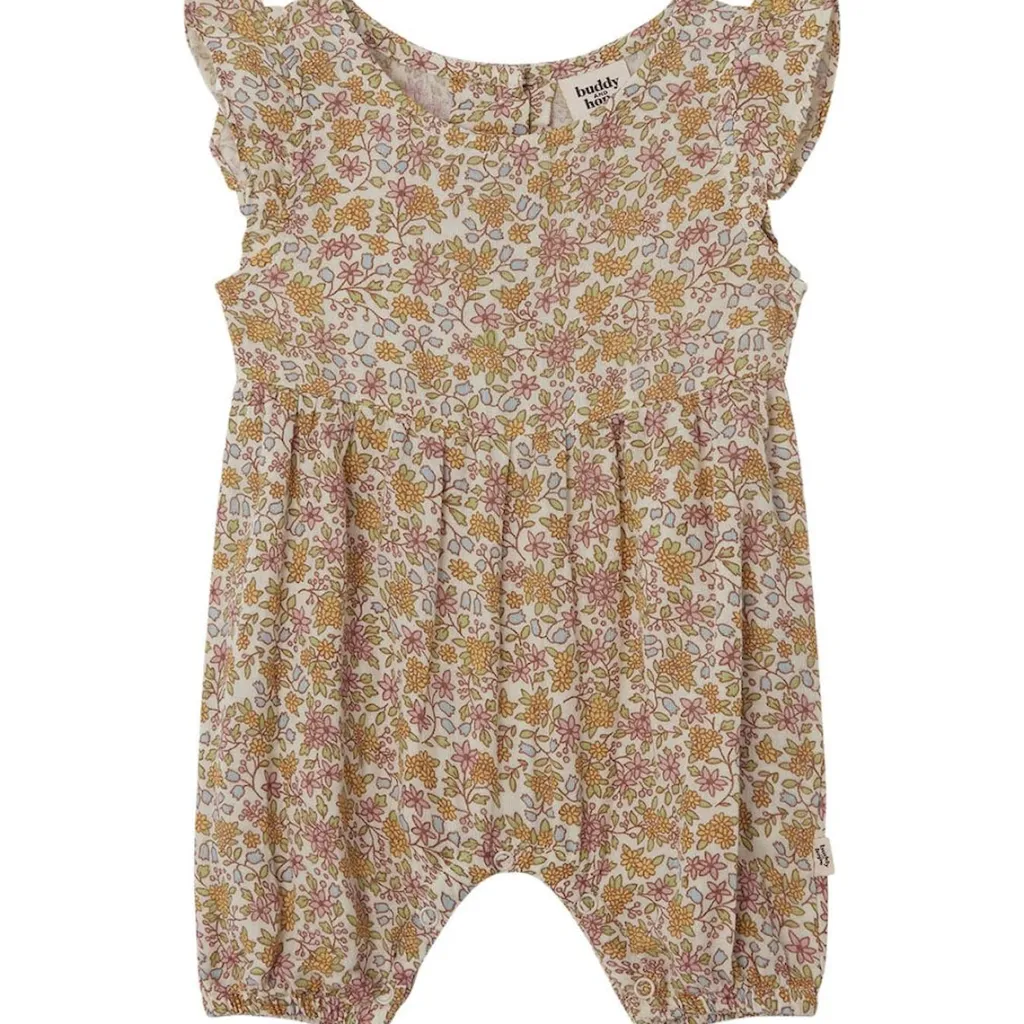 Sale GOTS Svea Blommig Romper Wildflowers Barn Bodys & Bodysuits