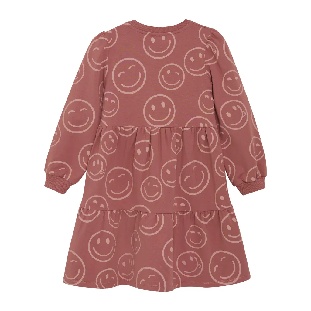 Outlet GOTS Sweatshirtklänning Aop Withered Rose Barn Klänningar & Kjolar