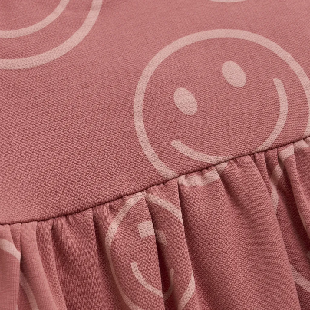 Outlet GOTS Sweatshirtklänning Aop Withered Rose Barn Klänningar & Kjolar