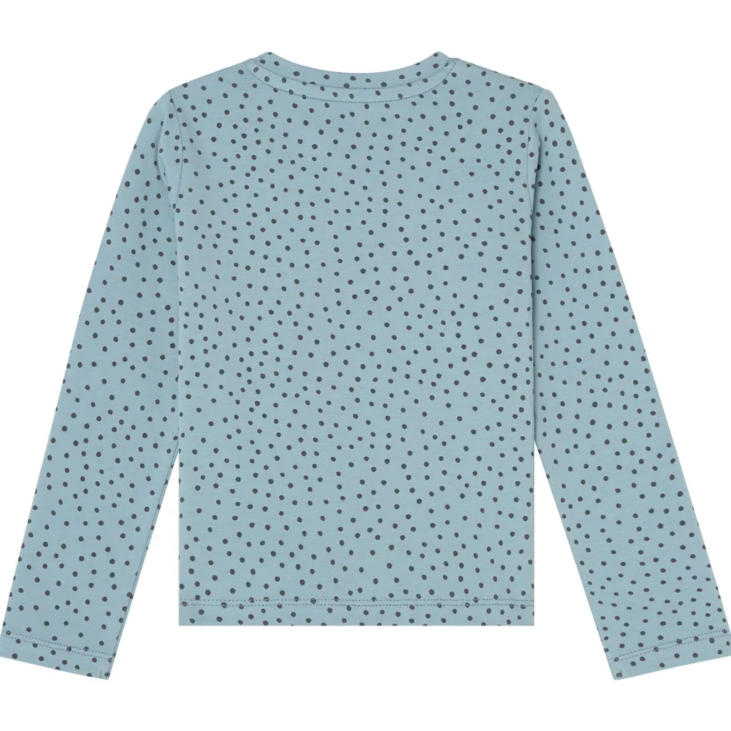 Clearance GOTS Tia Långärmad T-shirt Blue Dots Barn Tröjor & Toppar
