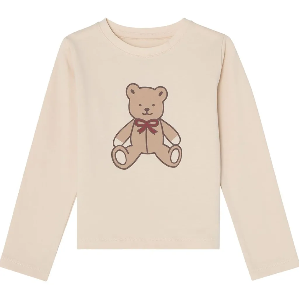 Hot GOTS Tia Långärmad T-shirt Offwhite Bear Barn Tröjor & Toppar