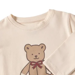 Hot GOTS Tia Långärmad T-shirt Offwhite Bear Barn Tröjor & Toppar