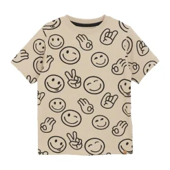 GOTS T-shirt Aop Oxford Tan Barn Tröjor & Toppar