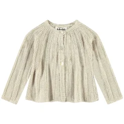 Hot Grit Cardigan Sand Melange Barn Tröjor & Toppar