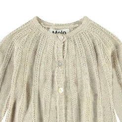 Hot Grit Cardigan Sand Melange Barn Tröjor & Toppar