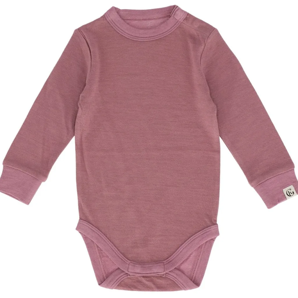Gullull Ull Baby Body Berry Purple Barn Bodys & Bodysuits