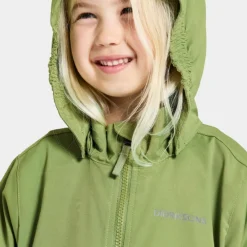 Outlet Hallon Kids Vindtät Jacka Algae Green Jackor & Kappor