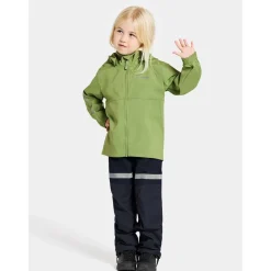 Outlet Hallon Kids Vindtät Jacka Algae Green Jackor & Kappor