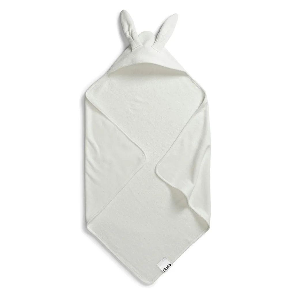 Outlet Handduk Med Huva Vanilla White Handdukar