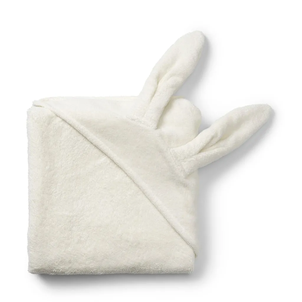 Outlet Handduk Med Huva Vanilla White Handdukar