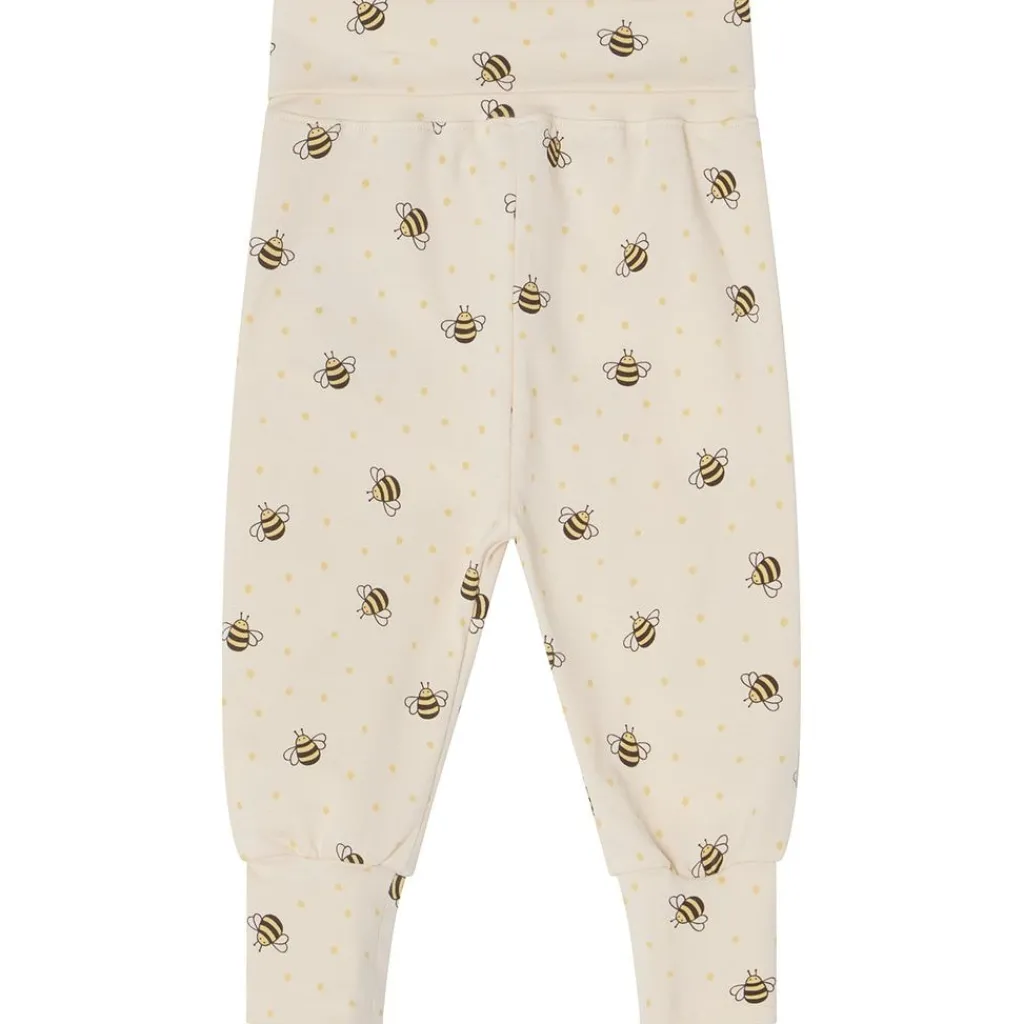 Sale Hanna GOTS Mönstrade Babybyxor Med Bin Gräddvit Barn Byxor & Shorts
