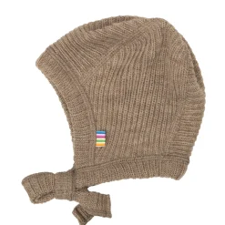 Hjälm I Ull Beige Melange Barn Accessoarer