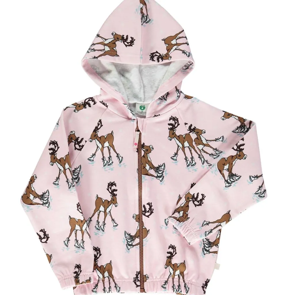 New Hoodie with reindeer Icy Pink Barn Tröjor & Toppar