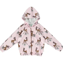 New Hoodie with reindeer Icy Pink Barn Tröjor & Toppar