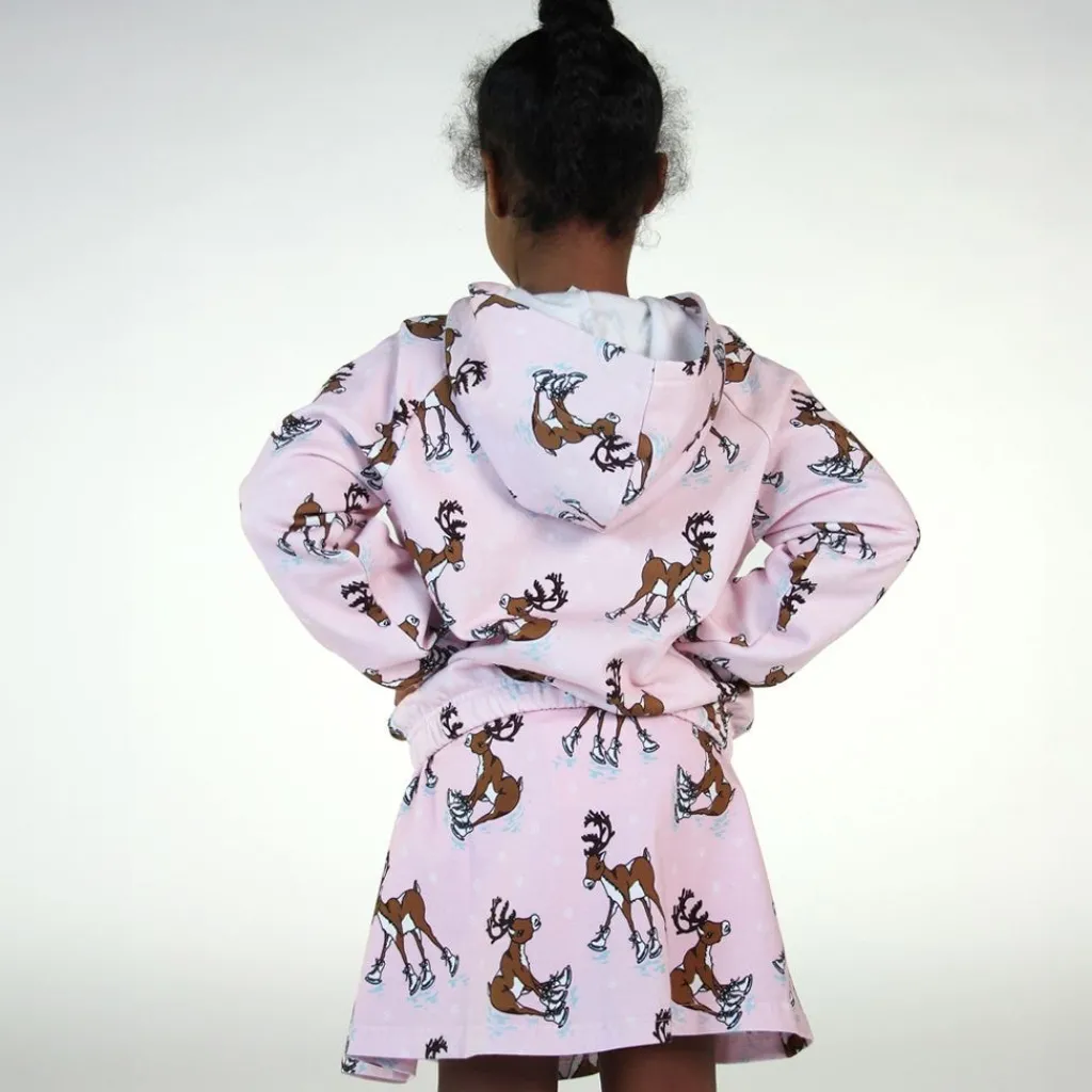 New Hoodie with reindeer Icy Pink Barn Tröjor & Toppar