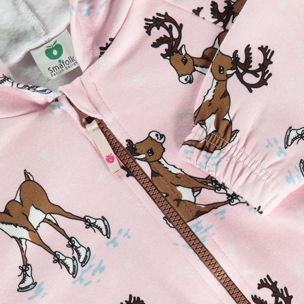 New Hoodie with reindeer Icy Pink Barn Tröjor & Toppar