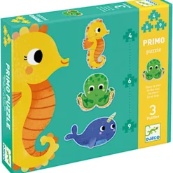 Hot In The Sea 3 Djurformade Pussel 4, 6, 9 Bitar Spel & Pussel
