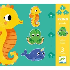 Hot In The Sea 3 Djurformade Pussel 4, 6, 9 Bitar Spel & Pussel