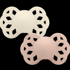 Outlet Infinity 2-pack Anatomiska Silikonnappar Ivory Blush Nappar & Napphållare