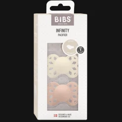 Outlet Infinity 2-pack Anatomiska Silikonnappar Ivory Blush Nappar & Napphållare